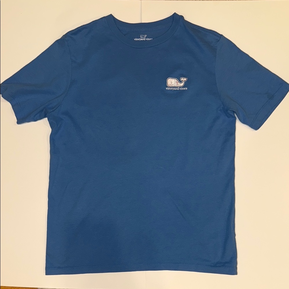 🐳 🏒🥅Vineyard Vines Blue Short Sleeve Tee hockey tee. Size large 16